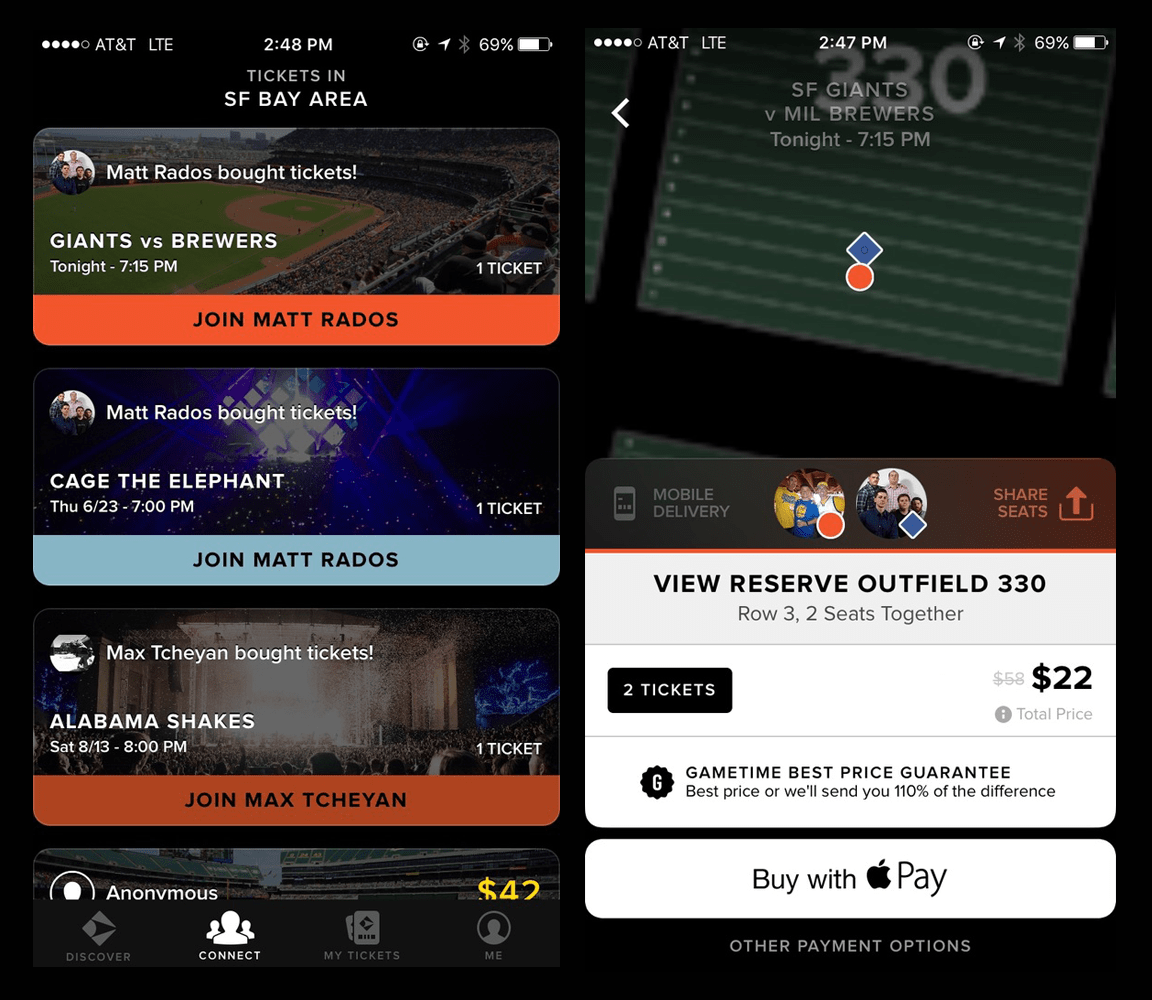 Gametime Launches Fan Social Network Built On Its Mobile Ticketing App